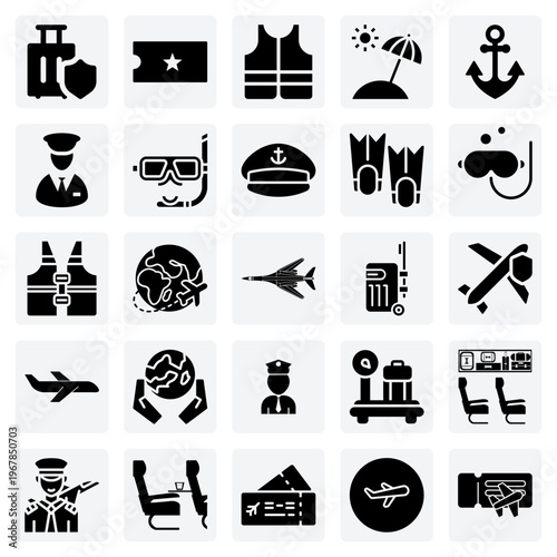 Sailing And Maritime Professions – Ship Captain, Navigation, And Safety Equipment For Marine And Travel Industry Designs.
