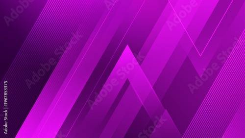 Bold abstract background with sharp purple and magenta geometric layers and thin lines for futuristic tech concepts