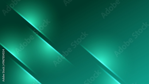 Sophisticated cyan and emerald background with sharp light strokes