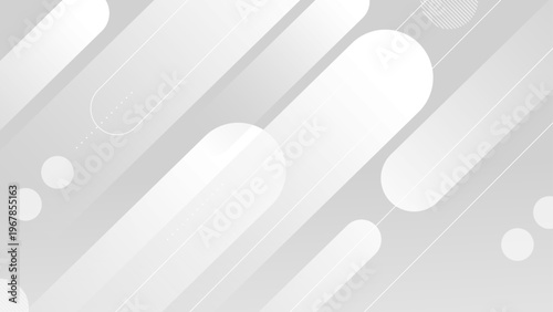 Clean grey and white design with diagonal rounded lines and dots