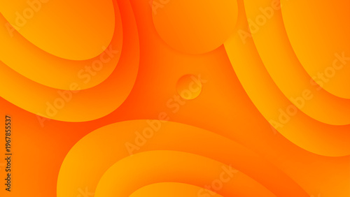 Energetic vibrant backdrop with layered wavy elements and soft shadows