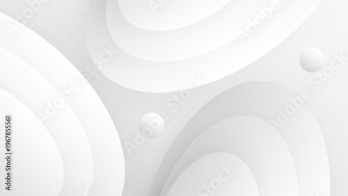 Elegant clean backdrop with soft gray shadows and fluid geometric shapes