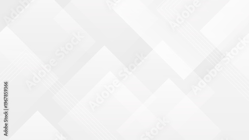Clean white and gray abstract background with geometric square layers