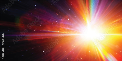 A glowing blue galaxy design featuring bright stars and radiant energy rays across a dark cosmic night sky background