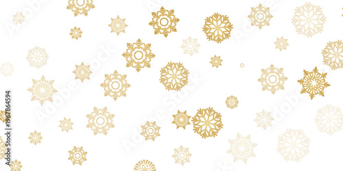 Golden fireworks on white background, Vector clipart of modern simple style confetti fireworks celebration banner for Christmas, new year, holiday, birthday, anniversary, victory, party, carnival.