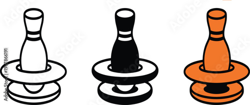 Pottery wheel with clay vase icon set, ceramic workshop equipment isolated on white background vector