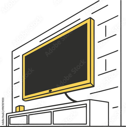 lcd tv vector illustration isolated