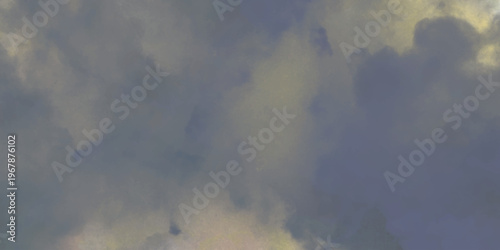 Dark stormy clouds with subtle golden light highlights