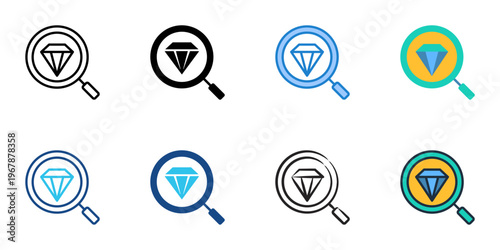 Asset verification icons set multiple style collection. Editable stroke 
