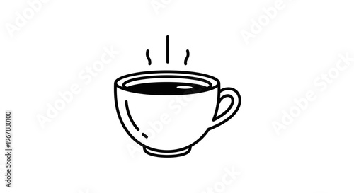 Steaming Coffee Cup Icon