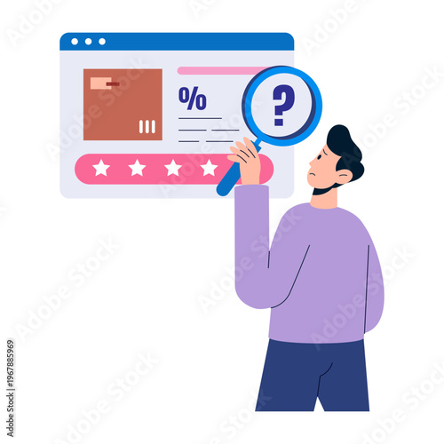 Flat style illustration representing order lost