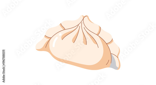 Delicious Steamed Dumpling Illustration