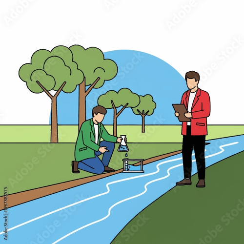 Water Quality Assessment by Scientists in Natural Environment.