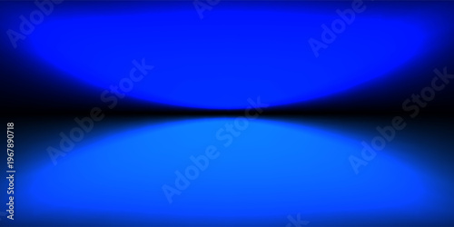 Rich Deep Blue Gradient Grainy Background. Textured blue gradient abstraction backdrop. Dark blue color abstract background with noise texture.