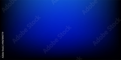 Rich Deep Blue Gradient Grainy Background. Textured blue gradient abstraction backdrop. Dark blue color abstract background with noise texture.