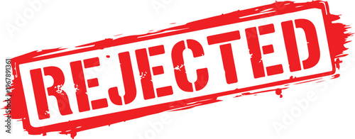 Red rejected stamp on white background red stamp rejected text 5