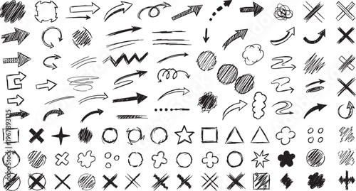 A minimalist digital graphic design asset featuring a rounded rectangle container on a dark background, labeled as EPS file format and identified specifically as Brush Stroke 9 for creative projects.