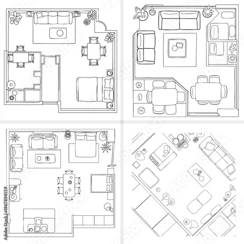 Black and white of various kitchen appliances and utensils kitchen utensils blender toaster