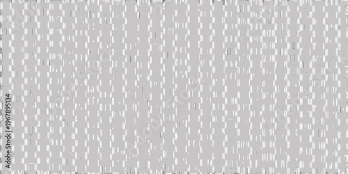 Close up of a gray woven textile with a regular vertical pattern