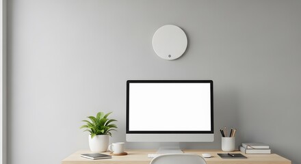 Labor day weekend modern home office setup for remote work and relaxation