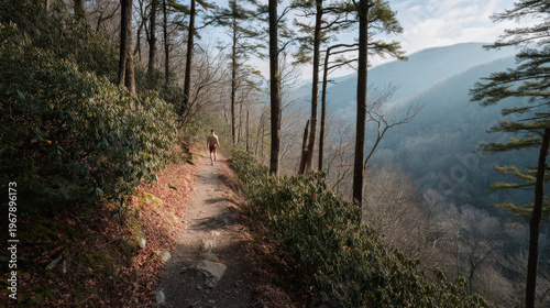 cheerful female hostess with radiant smile stands confidently in front of solid color background
