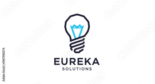 Eureka Solutions logo featuring a lightbulb, representing innovation and ideas.