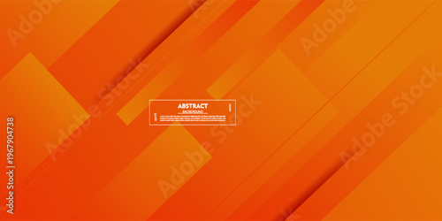 Modern abstract background with lines and shadows. Orange color design. Bright poster, banner, and business card. EPS10 vector.