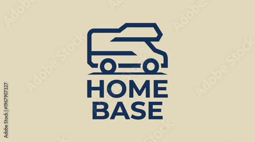 Home Base Logo - A Modern RV Design for Travel and Adventure.