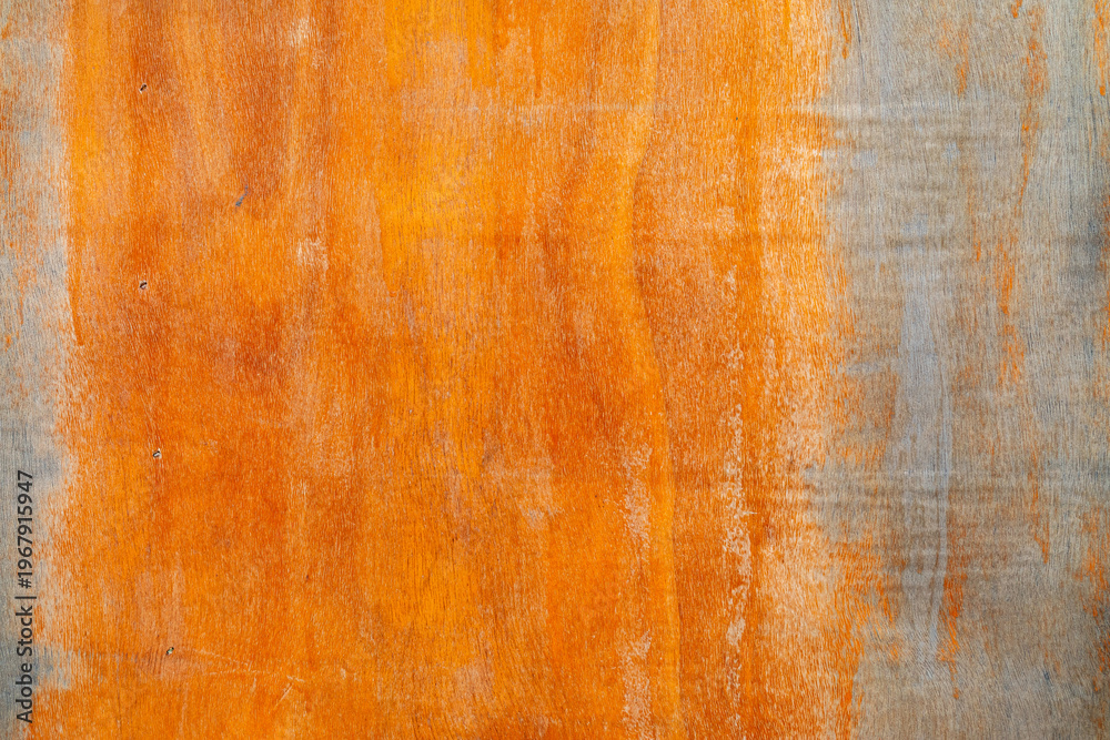 Fototapeta premium Natural Wooden Surface Displaying Warm Orange Tones and Subtle Weathered Texture