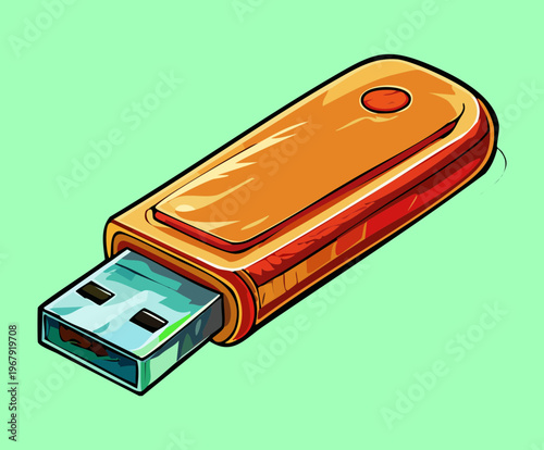 modern green usb flash drive for professional office data backup and creative business digital file storage equipment for technology management workstation tool