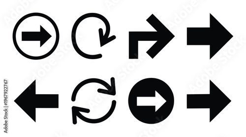 Arrow Icons Vector Illustration