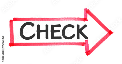 チェックマーカー見出し 赤矢印枠フレーム強調素材 Check Marker Arrow Frame Highlight Red	
