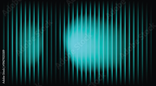 Abstract neon vertical lines background with glowing blue light