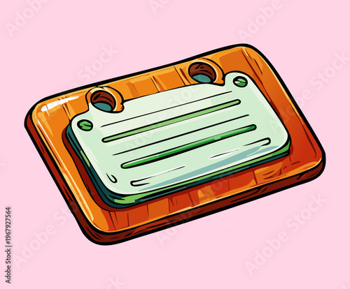 wooden table top nameplate or sign holder for office desks and professional business meetings with elegant frame and blank paper insert for names