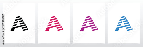 Stairs With Letter Logo A Design Concept