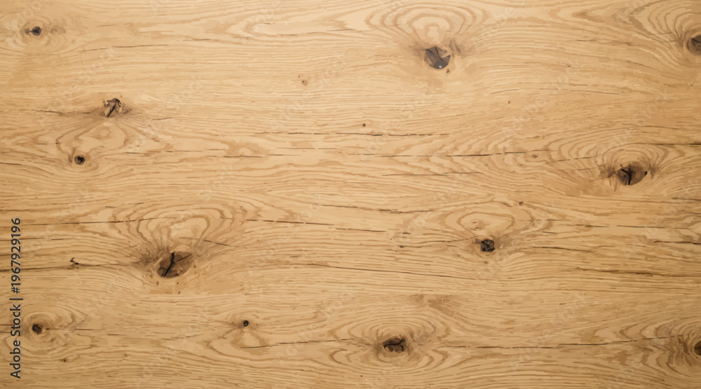 Fototapeta premium Natural Wooden Surface with Grain Patterns and Dark Knots in Medium Brown Texture