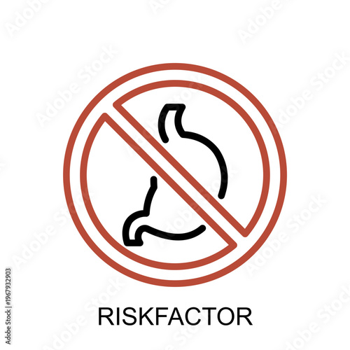 Metabolic Syndrome Riskfactor Icon - Clean Twotone UI Symbol for Apps & Web