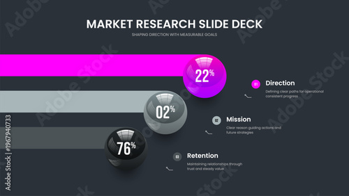 Colorful Campaign Frame Design Vector Illustration. Minimalist Overview 3 Step Chart Presentation Layout. Simple Proposal Three Option Infographic Slide Template.