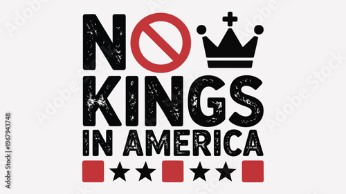 American Revolution, No Kings, Anti Monarchy, Patriotic Vector