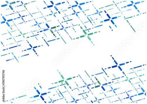 Blue Abstract Geometric Line Pattern – Clean Modern Watercolor Background with Copy Space