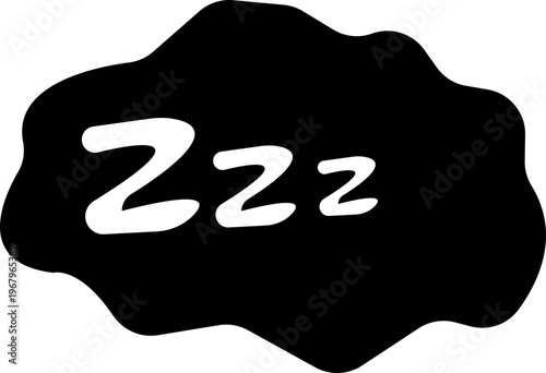 sleep snore icon set, snooze nap Z sound . Sleepy yawn or insomnia sleeper alarm clock Zzz, icons of goodnight deep sleep dreaming, bored or tired. Relaxation and Bedroom elements Design Concepts,