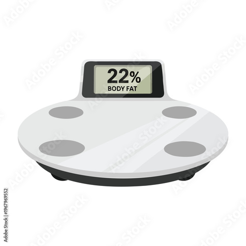 Digital body fat percentage scale with screen display