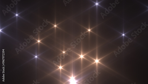 Abstract star burst flare light on dark background. Creative design element bright star