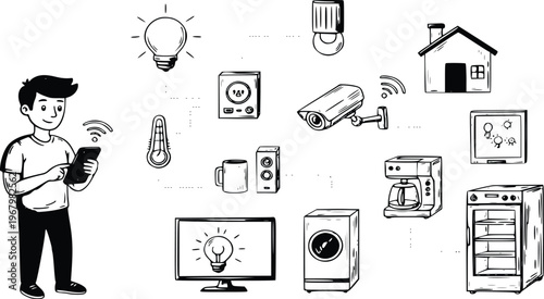 Minimal blood pressure measuring device top view vector with cuff and monitor isolated on white