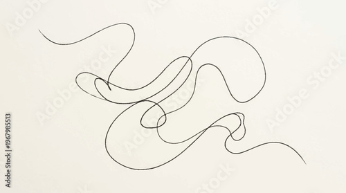 Mental health awareness campaign illustration depicts swirling lines forming abstract shapes