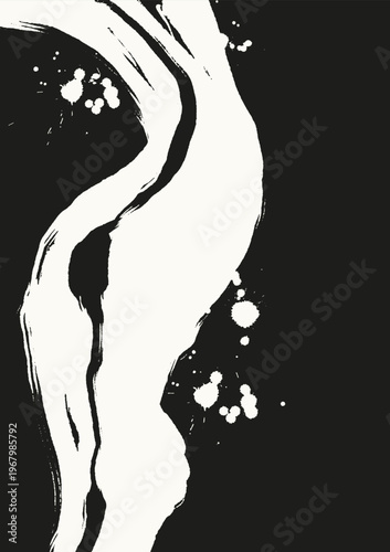 Abstract trendy universal artistic banner template . Design for cover, invitation, banner, placard, brochure, poster, card, flyer and other Vector illustration