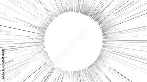 Abstract Radial Burst from Bright Center Visuals