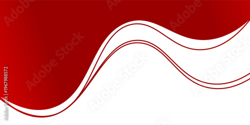red wave background, red wave angle shape for elements, red graphic line ribbon, red curved line. abstract background modern design