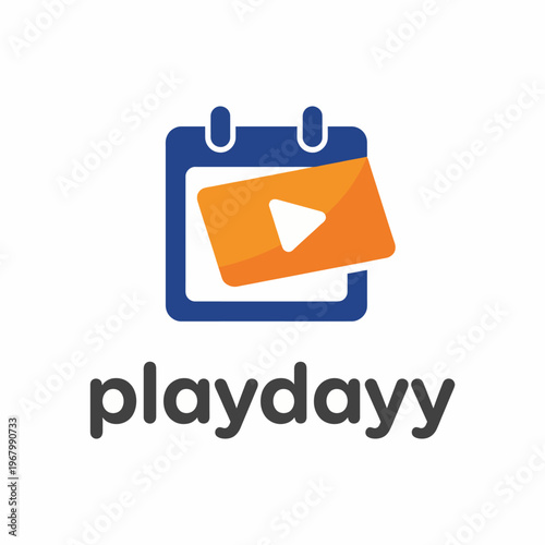 The logo showcases a calendar with a play button, creatively representing the concept of scheduling events or activities for interactive play and enjoyment for all ages.