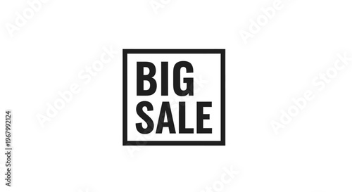 Big sale advertisement logo template.